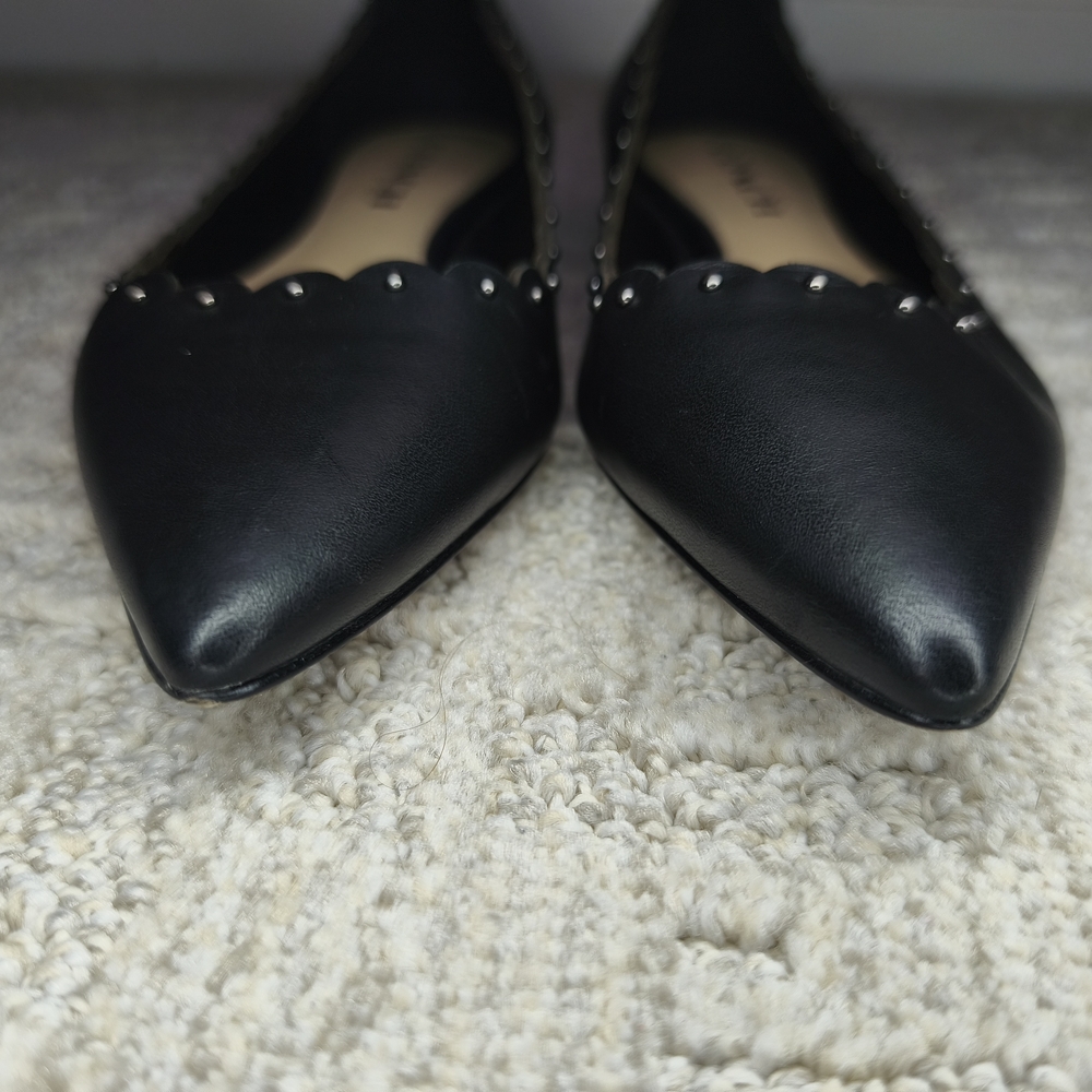 Coach Jill Women's Shoes Size 5 Leather Ballets Black Flats Classic - Picture 9 of 10